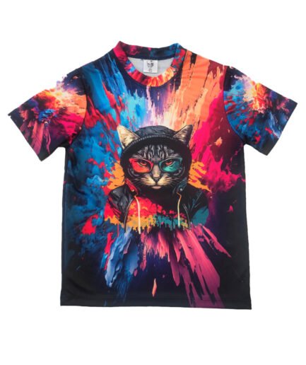 Camiseta Gato hippster - Niño