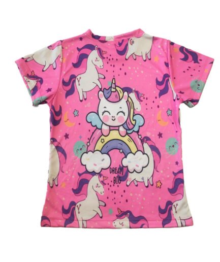 Camiseta unicornio espalda niña
