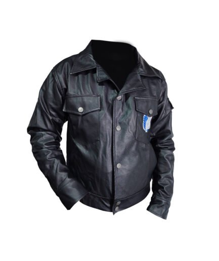 Chaqueta Cosplay Del Anime Shingeki No Kyojin Attack Titan hombre color cafe