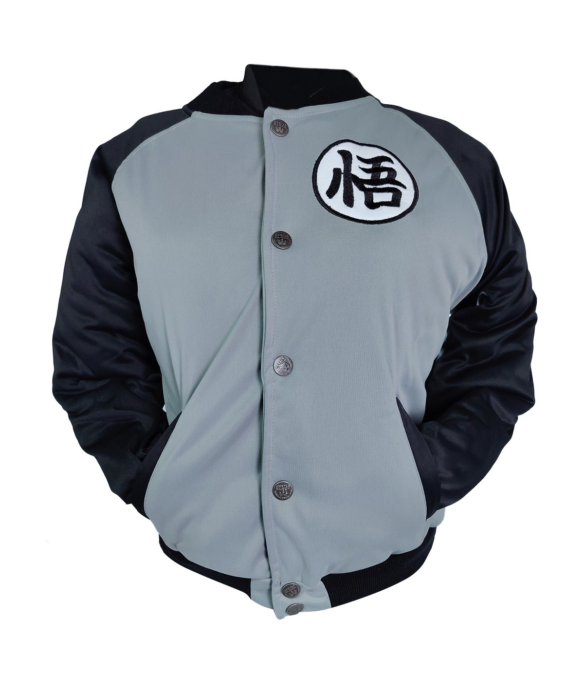 Chaqueta Dragon Ball color gris hombre (3) Chaqueta Dragon Ball color gris